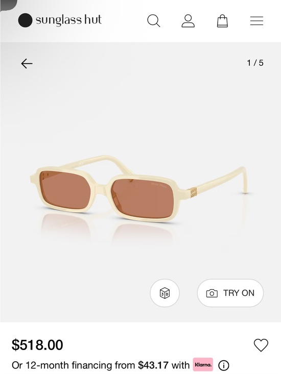 Miu Miu MU 11ZS Sunglasses main image 5